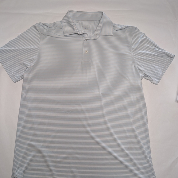 Southern Tides Men's Gray Striped Polo Shirt Size Large - Picture 5 of 5